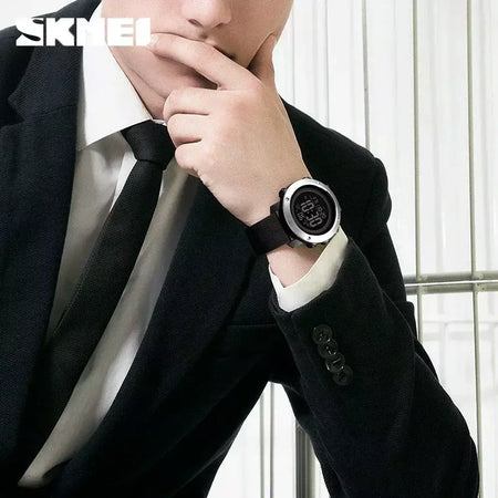 Skmei 1426 montre masculino despertador moda relógio digital relogio masculino esporte relógio masculino marca de luxo 5bar relógios à prova dwaterproof água