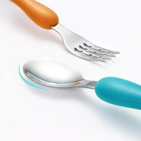 4 pçs/set talheres peppa porco unicórnio garfo colher brinquedo conjunto george festa de aniversário talheres rosa figura dos desenhos animados crianças presente para crianças
