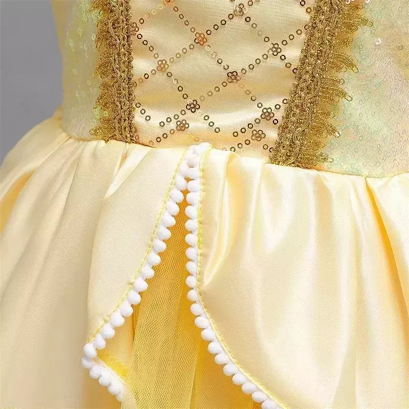 Rapunzel vestido para meninas cinderela belle vestir-se fantasia crianças aniversário princesa traje crianças roupas de festa de halloween 3-10y