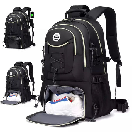 Mochila de caminhada impermeável para homens e mulheres, acampamento ao ar livre, bolsa de viagem, 17 "laptop, 40L