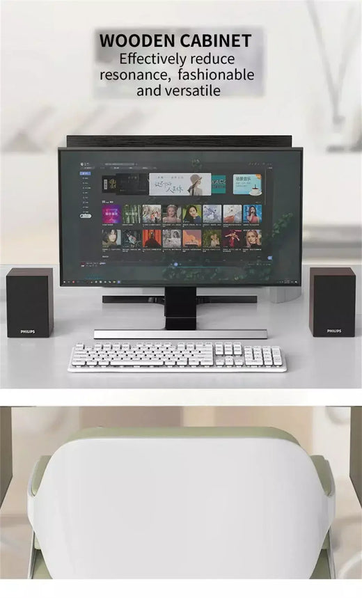 Philips SPA20 Alto-falante Bluetooth com som surround de 360 graus Bluetooth estéreo sem fio para computador Macbook laptop