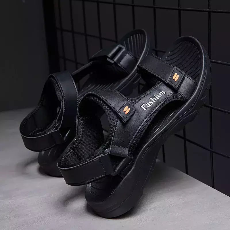TAFN-Sapatos de praia grandes, chinelos personalizados com sola macia, sandálias de couro respirável, verão, novos