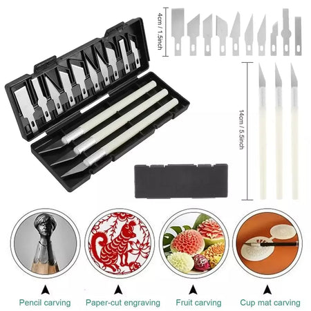 Modelo 3d ferramenta de moagem rebarbação kit faca gravura ferramenta escultura diy arquivo cortador raspador ferramenta corte 3d impressão kit ?