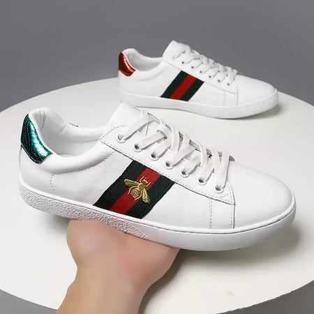 Tênis homem plano de alta qualidade casual esportes couro confortável sapatos de caminhada design de luxo sapatos de skate originais para homem