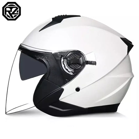 2025 mais recente capacete da motocicleta de alta qualidade metade cobrindo lente dupla cascos para motos masculino feminino casal capacetes de moto