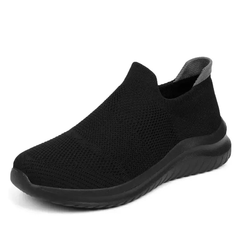 Sapatos masculinos tênis de malha respirável deslizamento em tênis de corrida ao ar livre antiderrapante casal jogging treinamento caminhadas sapatos esportivos