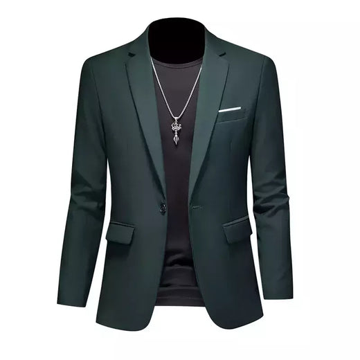 Blazer Casual de Negócios Masculino, Jaqueta Monocromática, Casacos Oversize, Smoking Masculino, Roupas de Marca, Roupas de Trabalho, Plus Size M-6XL