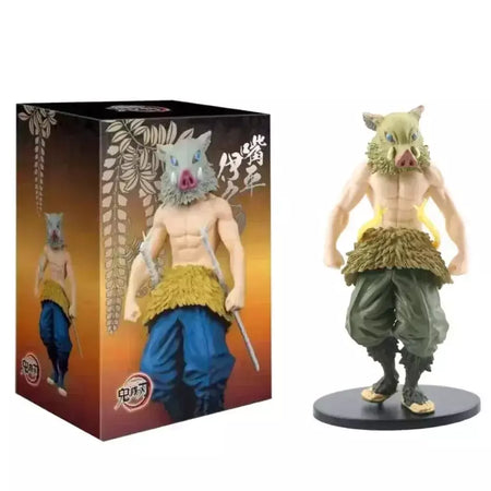 Anime figura demônio slayer figuras kimetsu não yaiba boneca tanjiro nezuko zenitsu estatueta inosuke guerreiro figura de ação modelo brinquedos