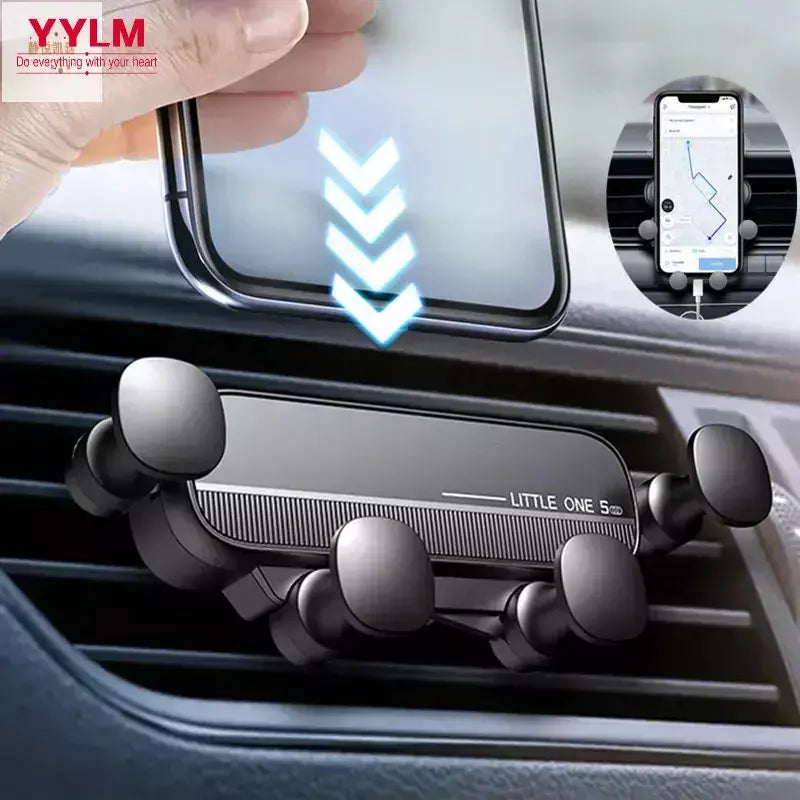 Suporte universal para telefone de carro por gravidade Suporte móvel para ventilação de ar para iPhone 13/12 Xiaomi - Suporte GPS automotivo