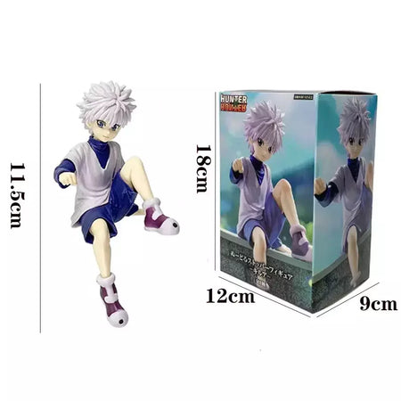 14cm caçador × caçador anime figura troupe fantasma hisoka figura de ação macarrão rolha decoração do quarto macarrão rolha pvc modelo brinquedos