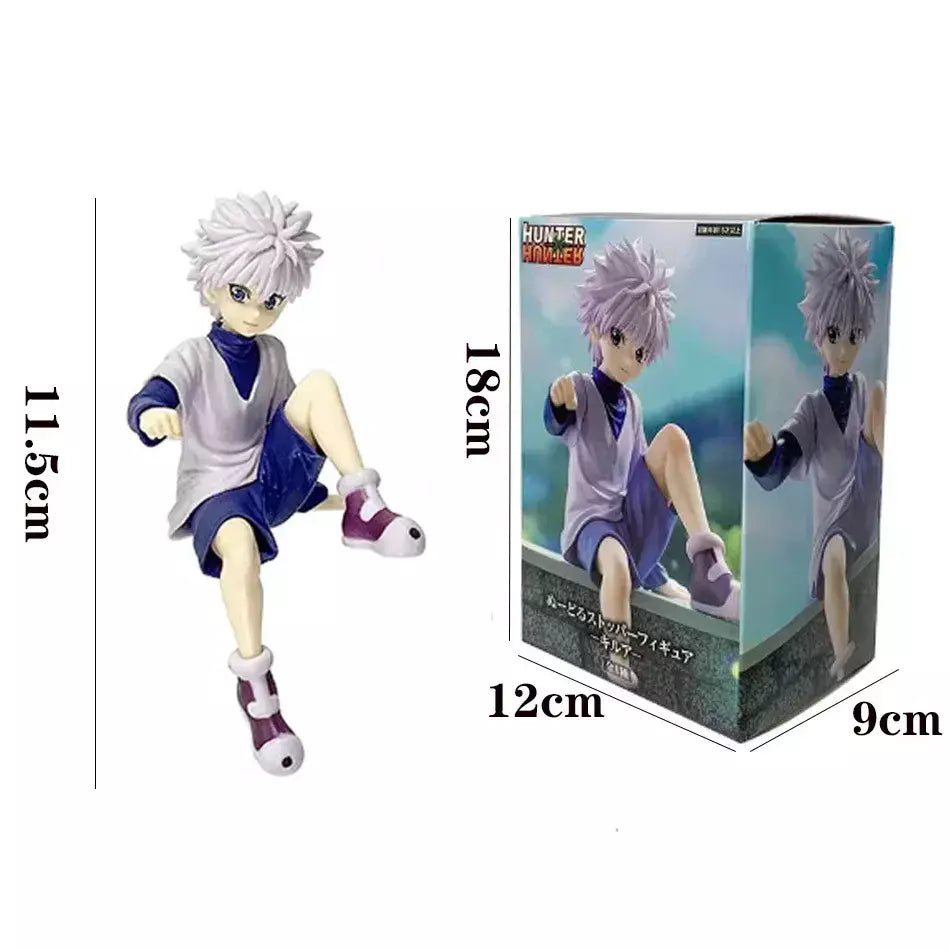 14cm caçador × caçador anime figura troupe fantasma hisoka figura de ação macarrão rolha decoração do quarto macarrão rolha pvc modelo brinquedos