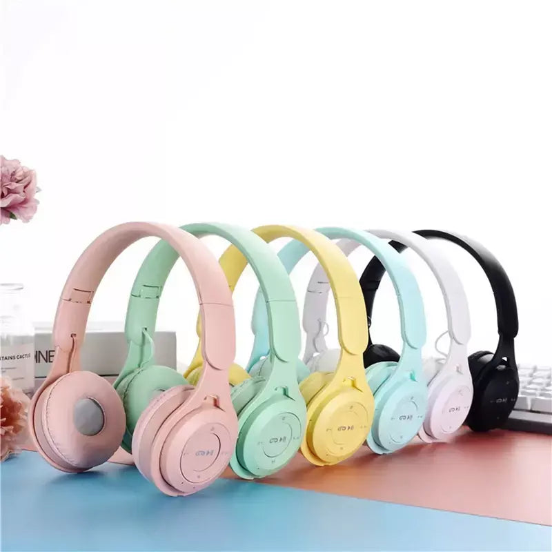 Y08 sem fio bluetooth fone de ouvido macaron estéreo bandana gaming headset com microfone gamer menina presente para tablet móvel