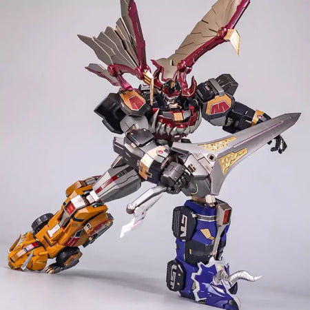 Em estoque Zhalie Modelo ZL-01 DINO MEGAZORD POWER RANGERS Montagem Modelo Brinquedos Kyoryu Sentai Zyuranger Sentinel Flametoys