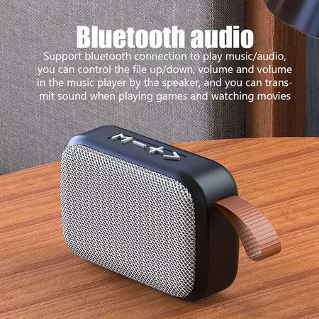 Mini tecido bluetooth alto-falante ao ar livre sem fio à prova dwireless água ao ar livre alta fidelidade 3d estéreo mp3 player suporte rádio fm cartão sd tf