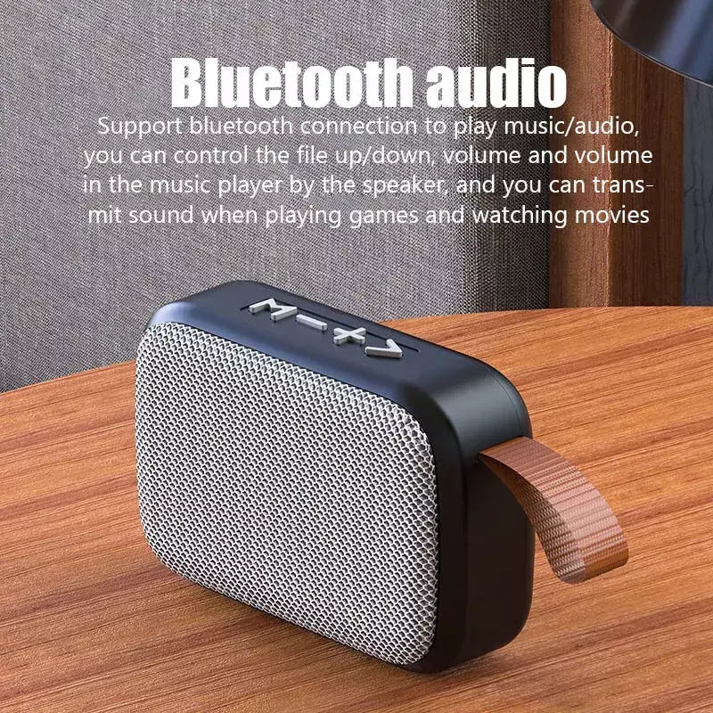 Mini tecido bluetooth alto-falante ao ar livre sem fio à prova dwireless água ao ar livre alta fidelidade 3d estéreo mp3 player suporte rádio fm cartão sd tf