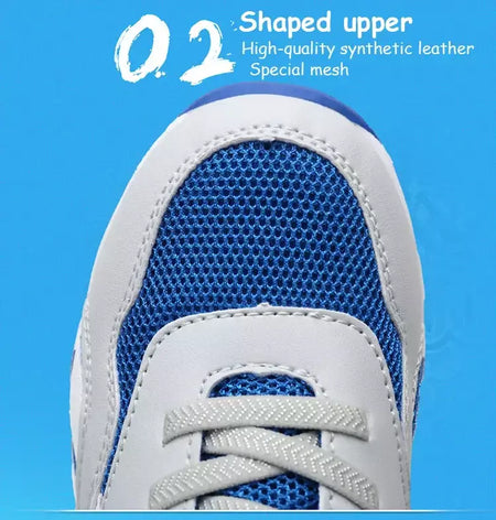 Respirável verão crianças sapatos esportivos 5-16 anos de idade meninos antiderrapante tênis de corrida para crianças confortáveis calçados de caminhada escolar