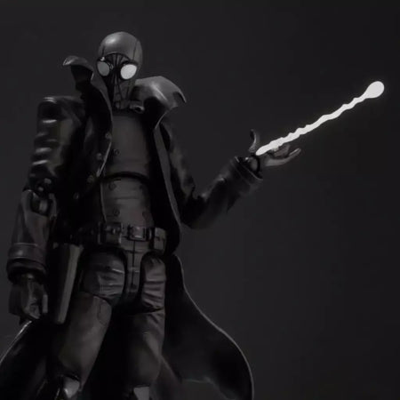 Homem aranha noir peter parker final homem aranha terra-90214 escuridão preto marvel lenda shf brinquedos figura de ação modelo crianças presente