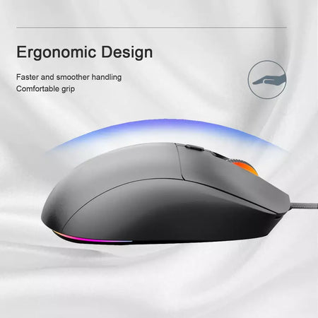 Rato de jogo com fio usb ratos mecânicos usb luz luminosa mouse óptico gamer ratos para computador portátil jogo