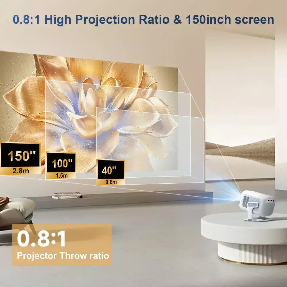 Thundeal foco automático pg370 full hd 4k projetor para filme wifi android projetor smart tv home theater mini projetor de vídeo portátil