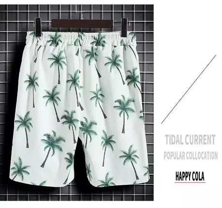 Roupas de praia para homens 2 Piece Set Quick Dry Camisa Havaiana e Shorts Set Homens Moda Vestuário Impressão Casual Outfits Verão
