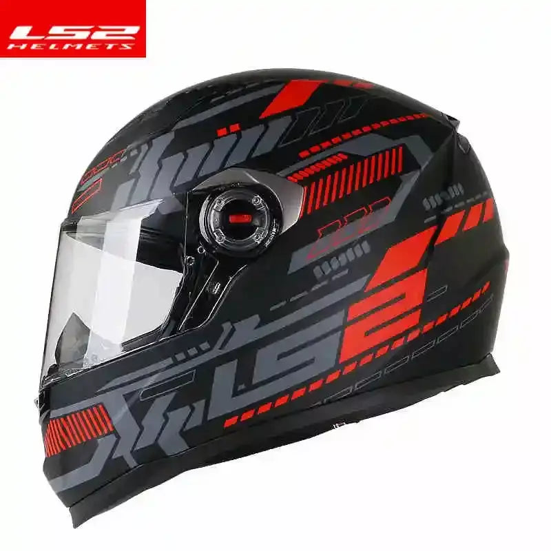 Ls2 rosto cheio capacete da motocicleta das mulheres dos homens capacete de motocross de alta resistência abs escudo 3c aprovado acessórios da motocicleta ff358