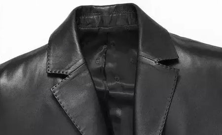 Blazers e ternos de couro masculinos, jaqueta marrom de alta qualidade, casacos de negócios, moda Premium, 2024
