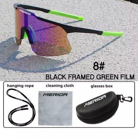 Merida-Óculos de sol para homens e mulheres, óculos esportivos, UV400, óculos de equitação, mountain bike, bicicleta de estrada, lentes ao ar livre com estojo