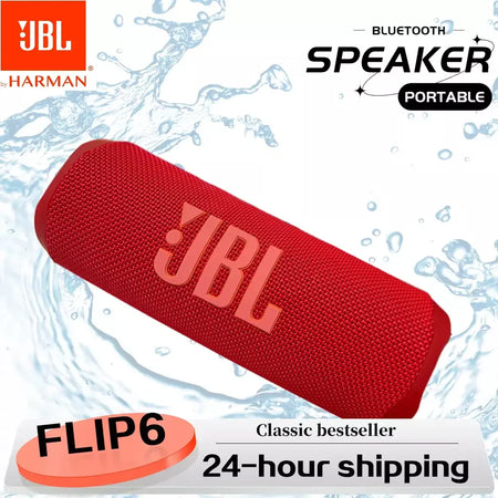 Original jbl flip 6 alto-falante bluetooth flip6 portátil ipx7 à prova dwaterproof água ao ar livre estéreo baixo música faixa alto-falante tweeter independente