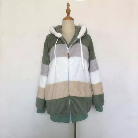 Casaco de capuz extragrande feminino com bolsos macios, streetwear quente, casaco solto, Lady Outerwear, outono, inverno, novo, 2023