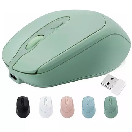 Rato de jogo sem fio recarregável 2.4g bluetooth-mouse sem fio usb silencioso gamer ratos para computador portátil mac tablet