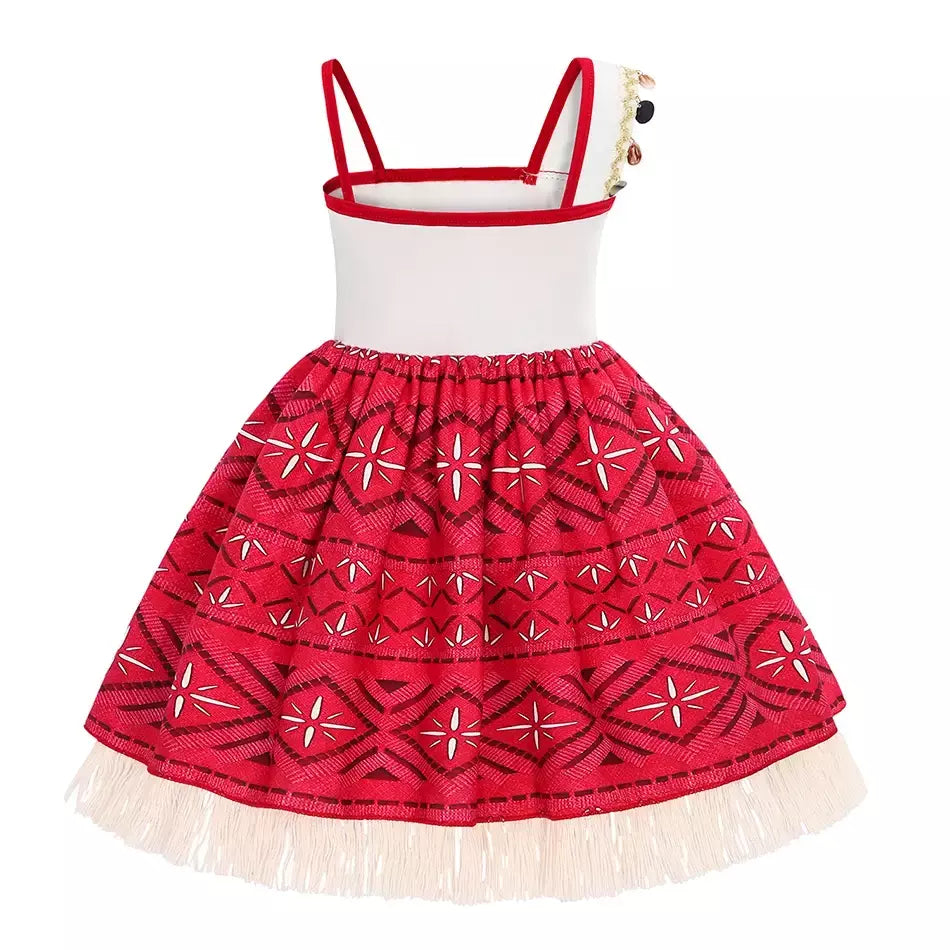 Meninas roupa cosplay traje das crianças festa vestido de princesa verão casual praia vestido colar peruca conjunto vestidos de festa para meninas