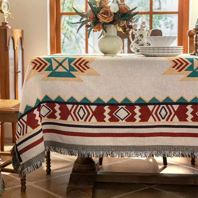Multi Funcional Toalha de Mesa Fio de Algodão, Mesa de Jantar, Sala de estar ao ar livre, dupla face Camp e Picnic Mat Disponível