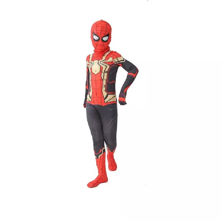 Tamanhos 100-190 traje do homem aranha presente de aniversário festa vestir-se homem-aranha clássico milhas super-herói cosplay traje