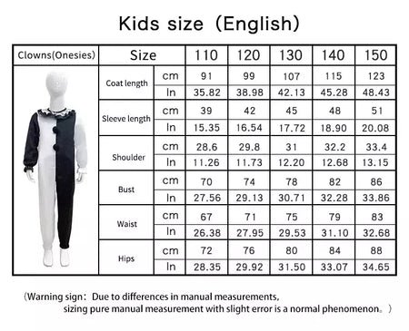 Crianças meninos meninas terrifier 3 cosplay coringa traje com máscara chapéu macacão halloween palhaço vestido criança bodysuit roupas de carnaval