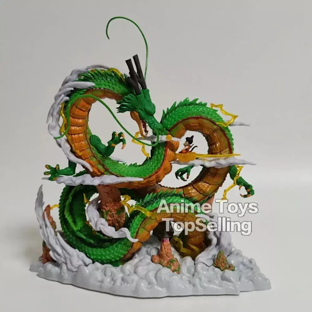 23cm/9.05in anime dragon ball z figura shenron goku e shenron figura de ação modelo estátua pvc boneca coleção brinquedo presentes