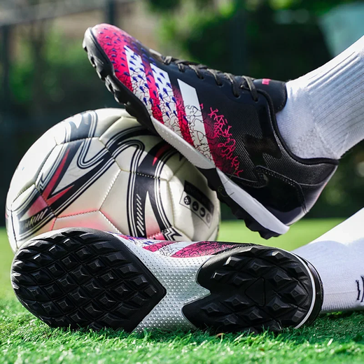 Sapatos de futebol Artificial Grass Tf para homens e mulheres, Long Spikes, Sapatos de treinamento para adolescentes, estudantes, calçado de futebol