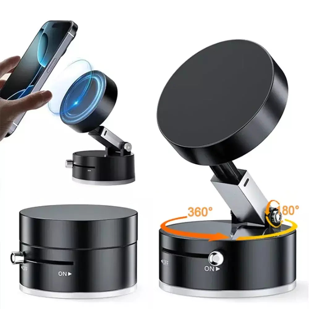 Suporte de telefone ultra magnético dobrável, suporte de telefone para painel de carro, rotação de 360 graus, ventosa a vácuo, suporte gps