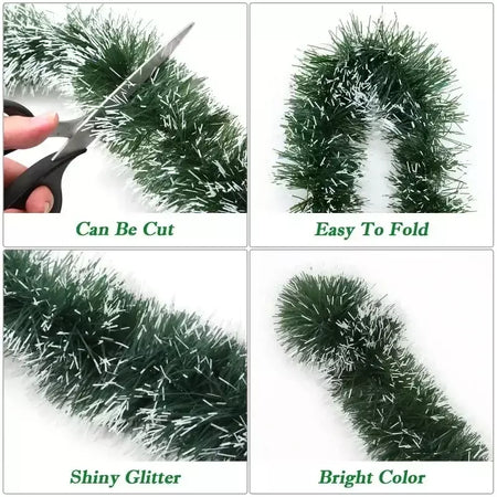 Natal enfeites fitas fita de cana verde guirlanda árvore de natal diy pendurado pendente grinalda ornamento decoração de festa decoração de casa