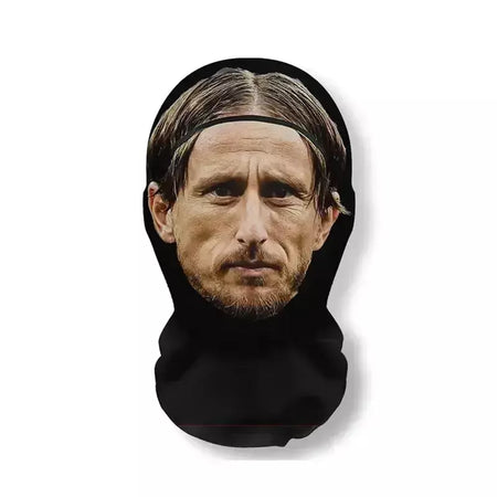 Máscara facial de celebridade impressa em 3D - Máscara de malha com padrão de estrela de jogo de bola engraçado, capa de cabeça de cosplay respirável para adereços de Halloween/festa