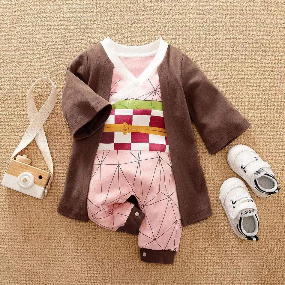 Bebê menina menino traje anime roupas recém-nascidos macacão infantil luffy akatsuki vegeta cosplay macacão da criança traje de halloween 0-18m