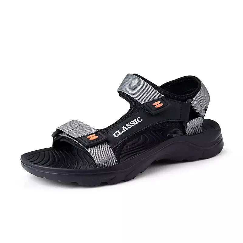 TAFN-Sapatos de praia grandes, chinelos personalizados com sola macia, sandálias de couro respirável, verão, novos