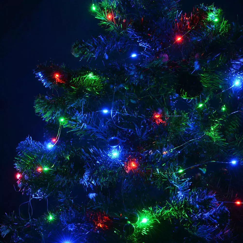 Impermeável Fairy String Lights com controle remoto, guirlanda de Natal, decoração ao ar livre, árvore, rua, casamento, festa, 1pc, 500 LED, 1000LED