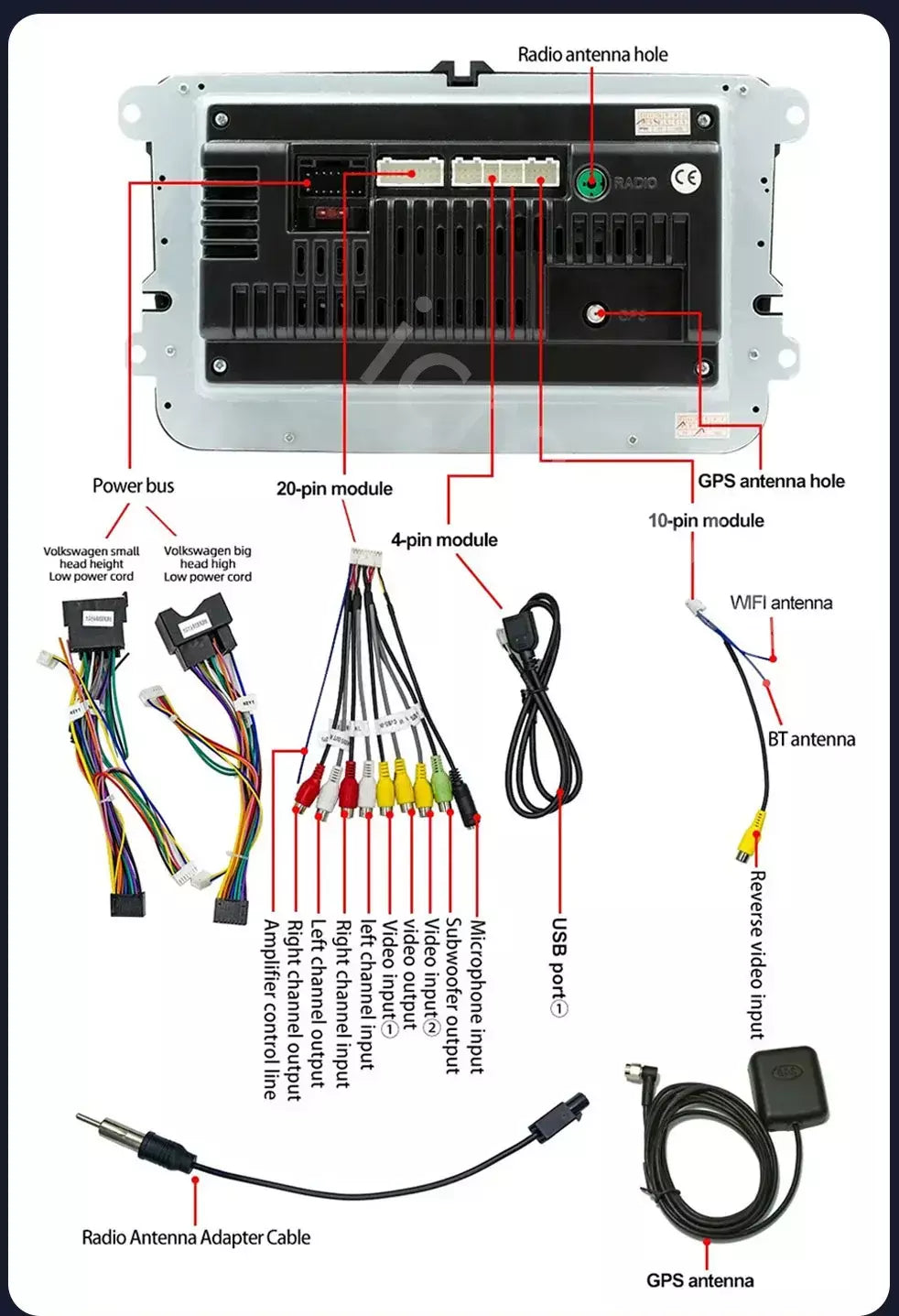 2din rádio do carro android para volkswagen golf 5 6 polo passat b6 b7 cc skoda jetta universal multimídia carplay wifi navegação gps