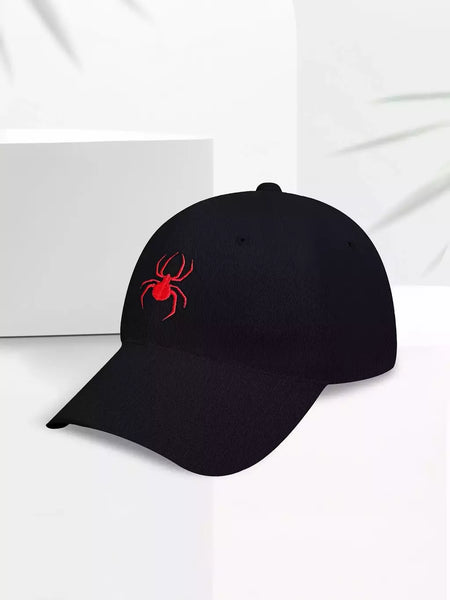 Boné de beisebol bordado aranha personalizado para homens e mulheres, esportes ao ar livre, protetor solar de lazer, chapéu de pato, sol, verão