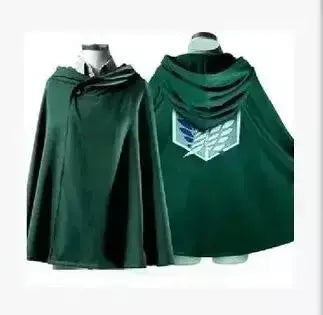 Anime ataque manto shingeki no kyojin scouting legião cosplay traje cos capa verde roupas dos homens cosplay traje feminino