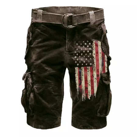 Calça masculina solta de algodão cargo, shorts casuais para esportes ao ar livre, confortável, tamanho grande, níquel, verão