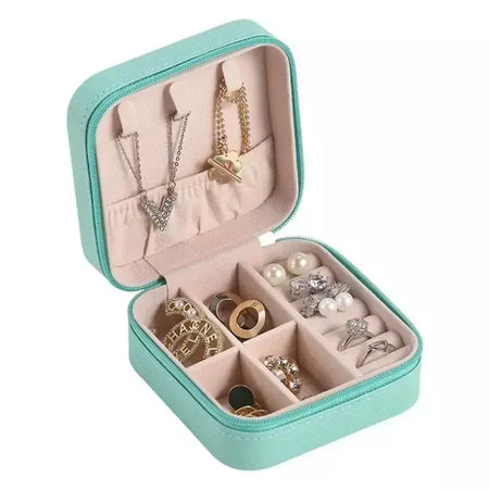 Atualizar caixa de armazenamento de jóias de veludo colar empilhável bandeja de exibição pulseira brinco organizadores diy artesanato gaveta caixa cinza