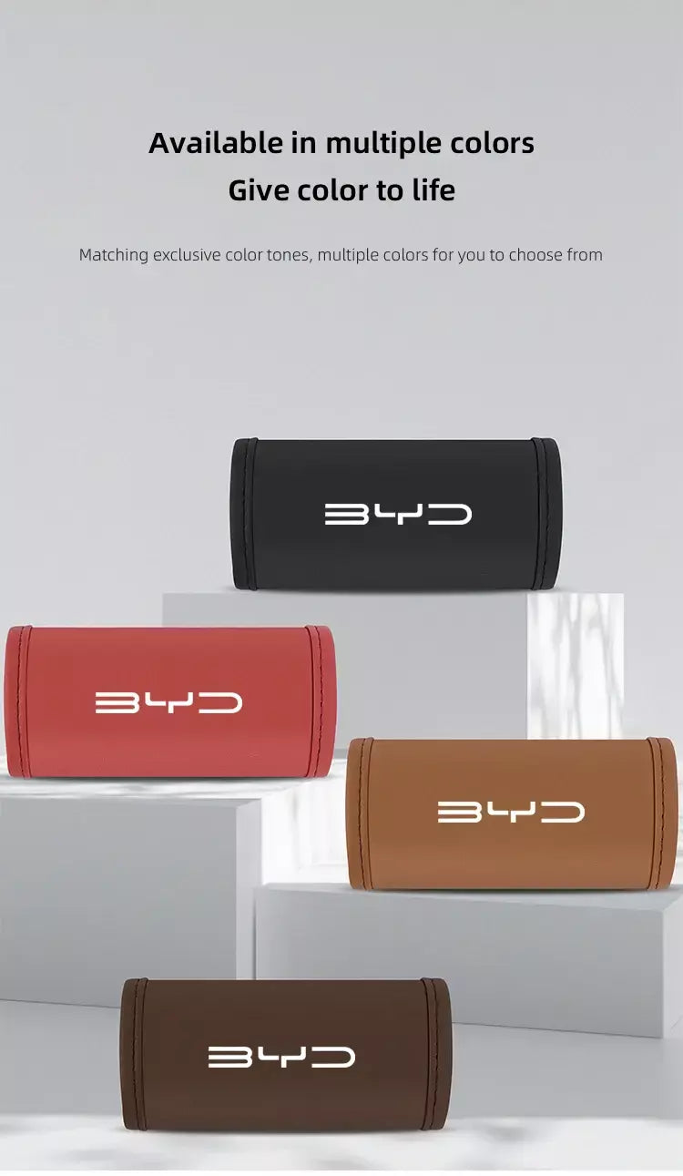 2 pçs carro anti deslizamento puxar luva interior do carro alça de couro protetor capa para byd tang s7 g3 m6 f3 atto 3 e6 qing yuan canção f3r