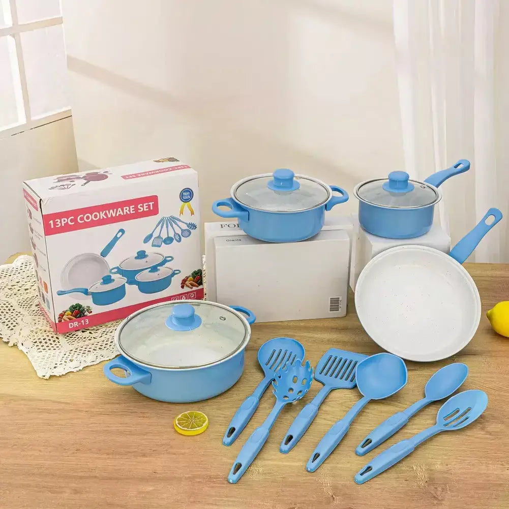 12pçs conjunto de panelas antiaderentes, pires, forno holandês, frigideira, conjuntos de cozinha, panela de indução e panela empilhável