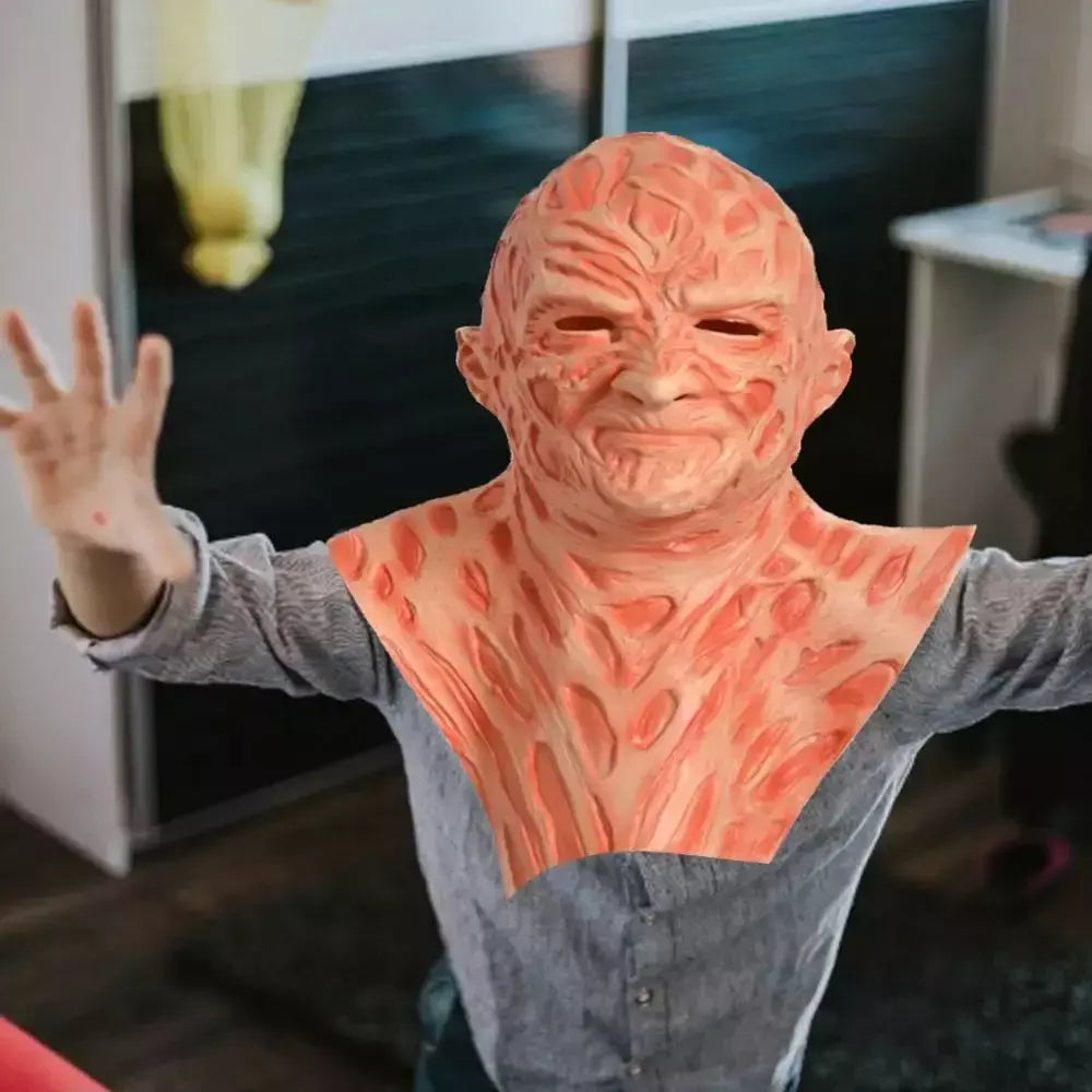 Assassinos jason máscara chapéu garras freddy krueger filmes de terror assustador látex chapelaria cosplay para emulsão para trajes de festa de halloween